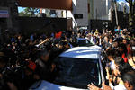 Peña Nieto a su llegada a la toma de protesta.