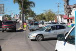 El aforo vehicular se complica en esta época del año, dada la ocupación de carriles en el bulevar Guadalupe Victoria.