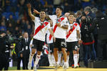 Festejo de los jugadores de River Plate tras conseguir el campeonato.