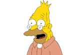 Algunos de los personajes secundarios más conocidos son Abe Simpson, padre de Homero.