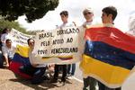 A la par, venezolanos protestaban por la toma de protesta de Maduro.