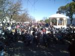 La actividad comprendió la procesión del biker caído, desfile por las principales calles y conciertos de rock, entre otros eventos.