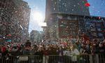 Patriotas desfila como campeón del Super Bowl en Boston