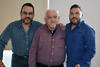 07032019 CELEBRA SU CUMPLEAñOS.  Jorge Rivera con Jorge y Rodolfo.