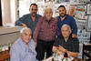 10032019 ENTRE AMIGOS.  Jorge Rivera acompañado de Arturo, Jesús, Pedro, Silverio y Chacho, en su festejo de cumpleaños.