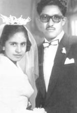 Ma. Petra Rosales y Jesús Ramírez el 28 de abril de 1958