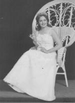 Agosto de 1978. Reina del Club Sertoma y Reina del Distrito Norte, Juana María Reyes Yassin.