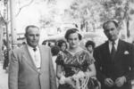 Sr. Don Alfonso Galván Castro (f), Sra. Amabilia Galván vda. de Ríos y Sr. Don Everardo Ríos Agüero (f) en 1955.