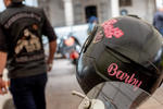 Durango recibió una mujer motociclista emblemática de México, 'La Barbie'.