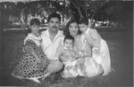Familia Silveira García con sus hijos Laura, Raúl y Alejandro