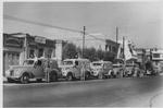 Ambulancias con que contaba la Cruz Roja en Torreón, en 1949, cuando estaba por la
avenida Juárez entre las calles Comonfort y Francisco I. Madero.