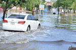 Inundaciones en la colonia Las Carolinas.