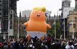 Es un globo gigante que se burla del presidente de EUA.