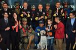 Durante la ceremonia en 'Conmemoración al Día Internacional del Rescatista', se entregó la Condecoración 'Al Mérito' a la Unidad Canina y Personal de Rescatistas.