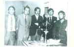 Filiberto Muñoz Cruz, Juan de Dios Castro Lozano, Enrique Canales Martínez, Alfredo Guevara Córdova y Alberto Medrano Briones participaron en un Torneo Universitario de Oratoria en los años 70.