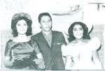 Martha Guadalupe Luna Castillo celebrando su XV aniversario en 1963. Con Lacho Hernández Luna.