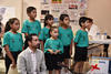 30062019 BINGO A BENEFICIO.  Luis Jorge Cuerda acompañado de los niños de la Casa del Niño.