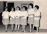 Equipo de Boliche del Banco Comercial Mexicano en 1965: Mercedes Barba, Graciela Arenal, Genoveva Castro,
María Elena Sánchez, Patricia Simental y Magdalena Niño de Rivera.