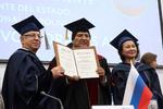 El presidente de Bolivia fue investido doctor honoris causa por la Universidad Rusa de la Amistad de los Pueblos.