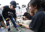 El reclamo tuvo lugar en uno de los tres 'días de carne de perro' en Corea del Sur.