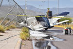 La aeronave venía procedente del aeropuerto Francisco Sarabia de Torreón, a donde acudió a cargar combustible.