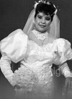 Srita. Lorena Santos Herrera el día de su boda con Juan Burciaga un inolvidable 22 de julio de 1989.