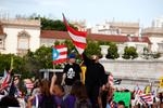 A la protesta se unieron personalidades puertorriqueñas.