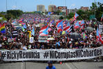 Continúan las manifestaciones contra el gobernador Ricardo Rosselló.