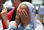 Algunos tunecinos no pudieron contener las lágrimas.