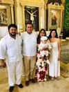 28072019 BAUTISMO.  Familia Romo Salinas y los padrinos de Pablo Ariel, Miguel y Gabriela.