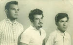 Javier Salinas, Baldomero Hoyos y Álvaro Sánchez (f), en el año 1965.