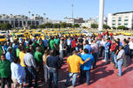 Taxistas protestaron en Torreón.