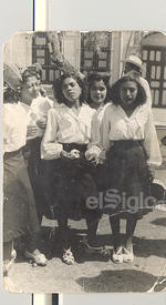 Juana Rodelo Ramírez (f), Dolores Herrera Rodelo, María. Luisa Tanis y Raquel Rojas Camacho, el 29 febrero 41.