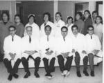 Personal de la clínica que tenía Ferrocarriles Nacionales de México para atención a sus trabajadores, en esta ciudad en 1969.