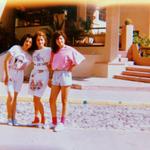 Sonia Angélica Cazáres Salazar en un viaje con sus amigas en el año de 1989.