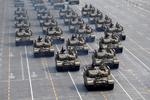 Pasaron por la Plaza de Tiananmen, el corazón simbólico del país.
