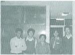 Los jóvenes Sud Sixto, Quico, Guillermina, Marytere y José Ángel, alumnos del Instituto de Religión Gómez Palacio. Diciembre de 1983