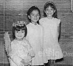 La pequeña Marytere Limones en compañía de sus hermanos Gabriela Morina y Georgina Mayela en Gómez Palacio, Durango en el año 1967.