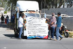 Los manifestantes son Integrantes de la Alianza Mexicana de Organización de Transportistas A.C.