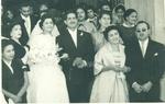 Cruz Palos, Manuela Flores de Palos, Rita Rodríguez Barajas, Pedro Salinas Montelongo y David Palos. Foto de 1960, el 9 de noviembre festejaron 59 años de casados.