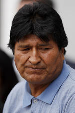 Evo Morales ya está en México.