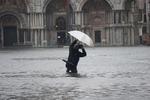 El fenómeno del 'agua alta' en Venecia continuará durante toda la semana