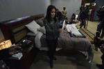 'Parece una habitación de un jeque árabe, el derroche de dinero que se ha hecho para la construcción de este palacio realmente es un insulto para todos los bolivianos', aseguró a los medios la nueva ministra de Comunicación, Roxana Lizárraga.
