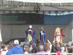 Se tuvo la presencia de los Reyes Magos sobre el escenario.