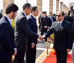 El presidente de Egipto, Abdel Fatah al-Sisi, encabezó el funeral.