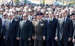 El presidente de Egipto, Abdel Fatah al-Sisi, encabezó el funeral.