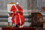 El Papa Francisco encabezó la ceremonia en el Vaticano.
