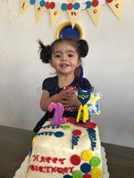 La pequeña Leonor Valenzuela Ortega, festejó su cumpleaños número dos.