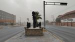 La visibilidad en las vialidades de Torreón se vio entorpecida por la tierra.