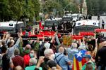 Se manifestaron separatistas catalanes.